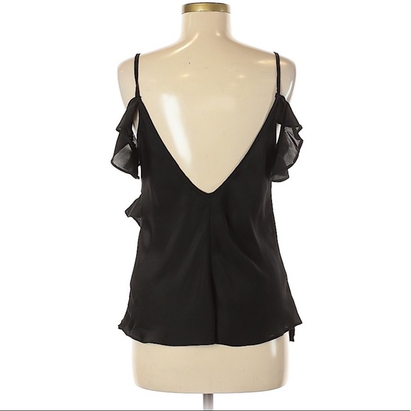 ASOS | Black Cold Shoulder Ruffle Cami - Picture 5 of 5